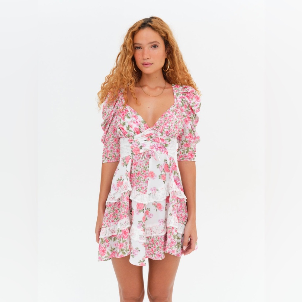 For Love and Lemons Rosalyn Mini Dress